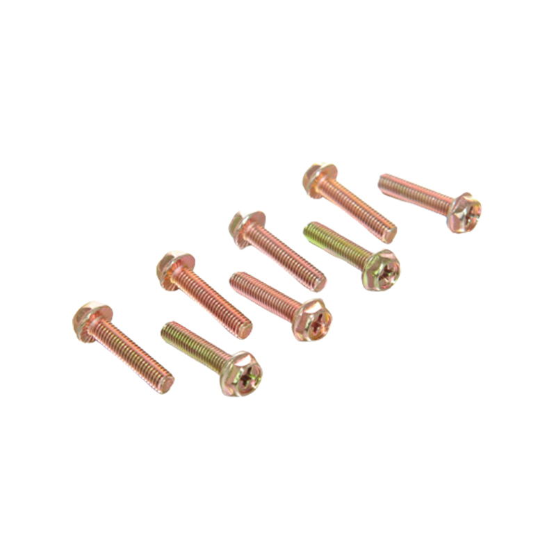 Kryss innfelte sekskantflensskruer